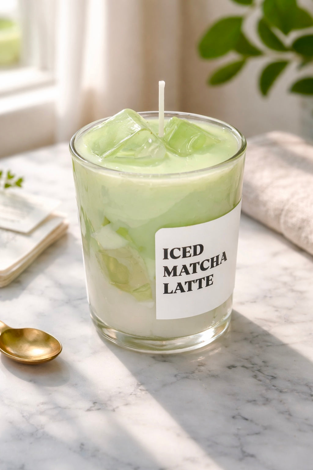 Iced Matcha Latte Kerze