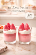 Erdbeertraum Kerze🍓