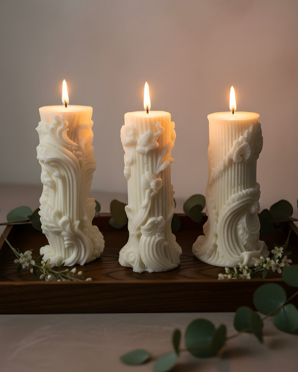 Elegante Standkerzen -3er Set