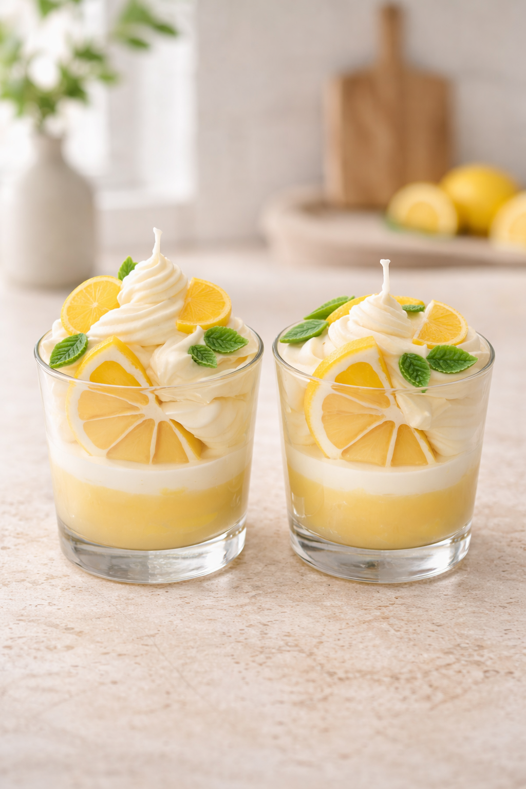 Zitronenkuchen Dessert 🍋🌱