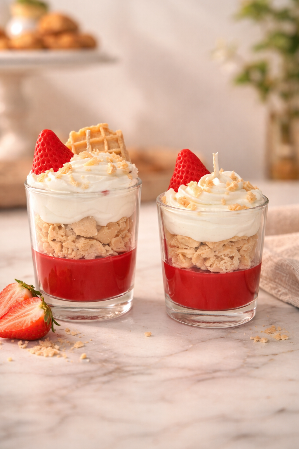Strawberry Waffle Crunch🍓🧇