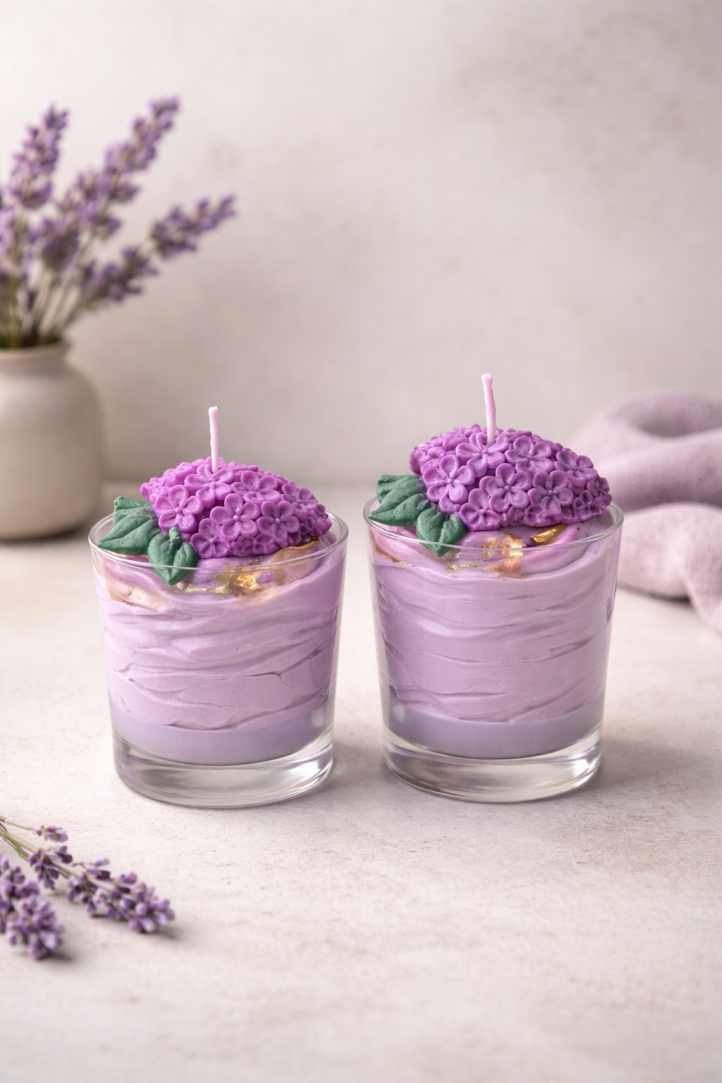 🍨💜 Lavender Dream Dessert Candle